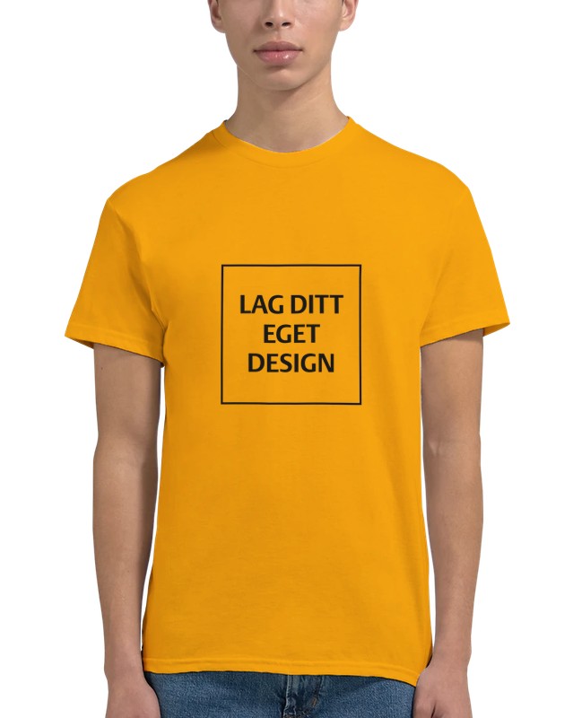 Custom Heavyweight Unisex Crewneck T-Shirt | Design Your Own Print