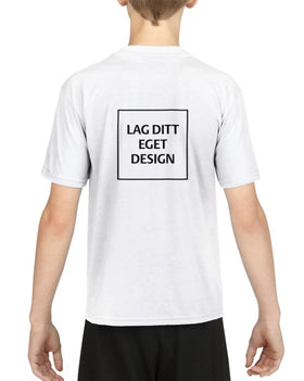 Custom Kids Performance Athletic Crewneck T-Shirt
