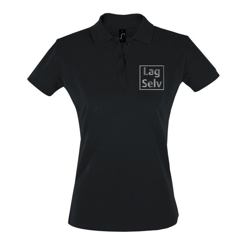 Design your own custom embroidered women's fitted polo shirt