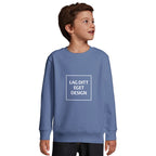 Custom Kids Crewneck Sweatshirt | Recycled Fleece Sweater