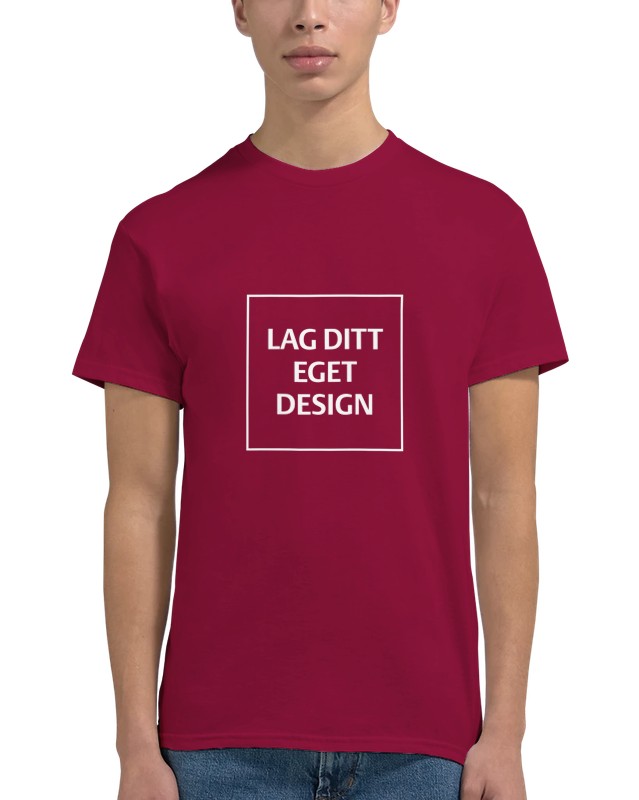 Custom Heavyweight Unisex Crewneck T-Shirt | Design Your Own Print