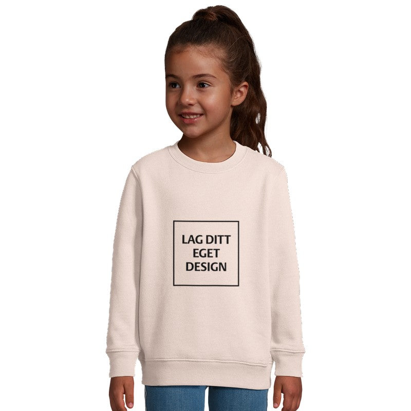 Custom Kids Crewneck Sweatshirt | Recycled Fleece Sweater