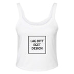 Custom Women's Micro Ribbed Scoop Neck Tank Top | Fitted Top