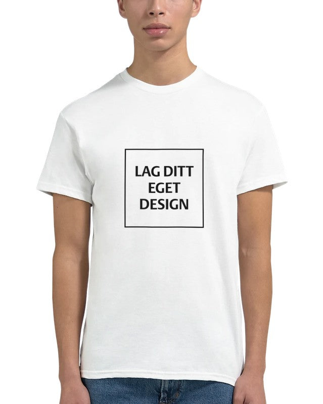 Custom Heavyweight Unisex Crewneck T-Shirt | Design Your Own Print