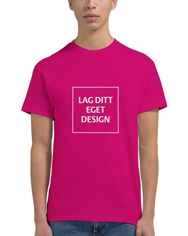 Custom Heavyweight Unisex Crewneck T-Shirt | Design Your Own Print