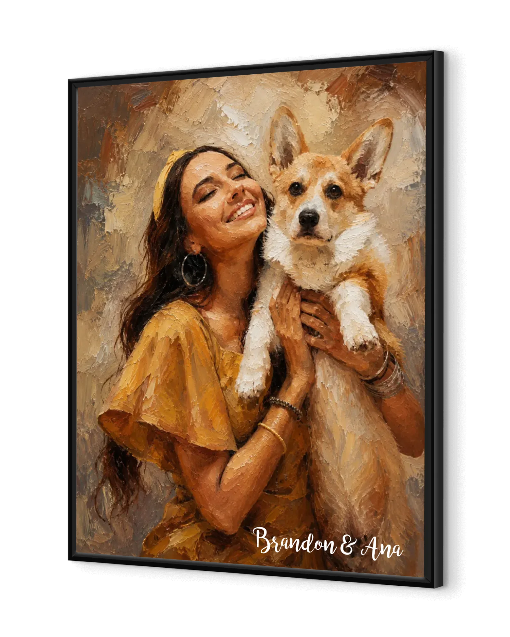 Custom Pet Portrait Poster - Classic Oil Painting Style Fine Art Print