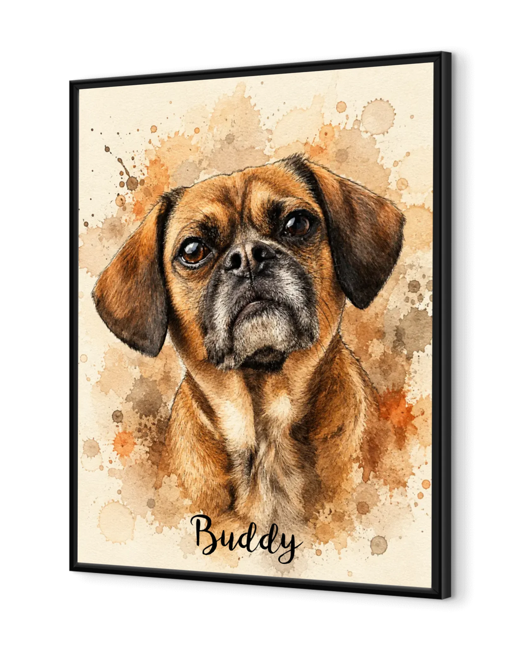 Personalized Poster - Premium Hand-Painted Watercolor Portrait