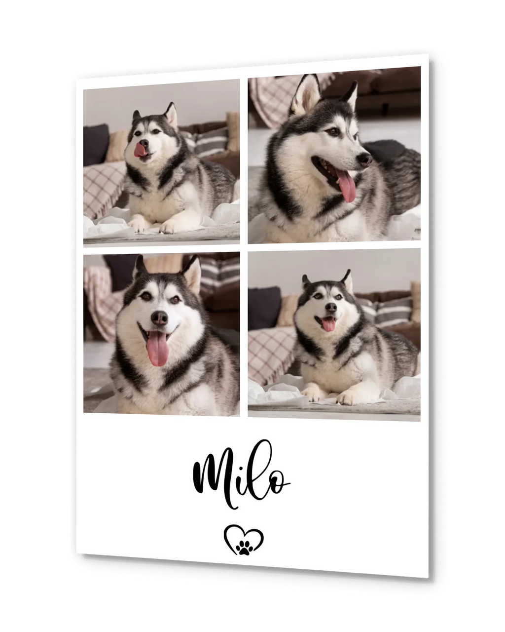 Personalized Poster - 4 Photos Pet Collage