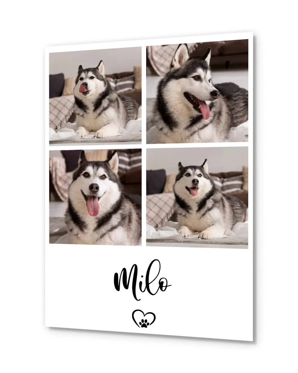 Personalized Poster - 4 Photos Pet Collage