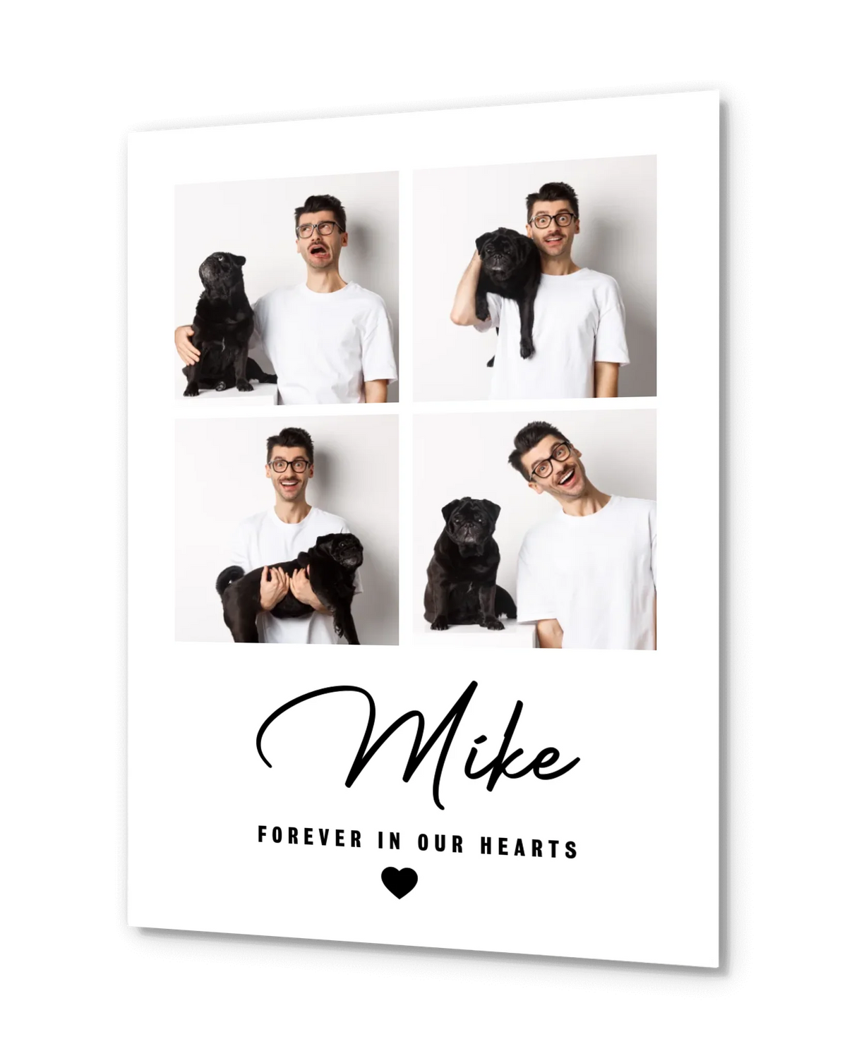 Personalized Pet Memorial Photo Collage Poster – Loving Tribute Wall Art