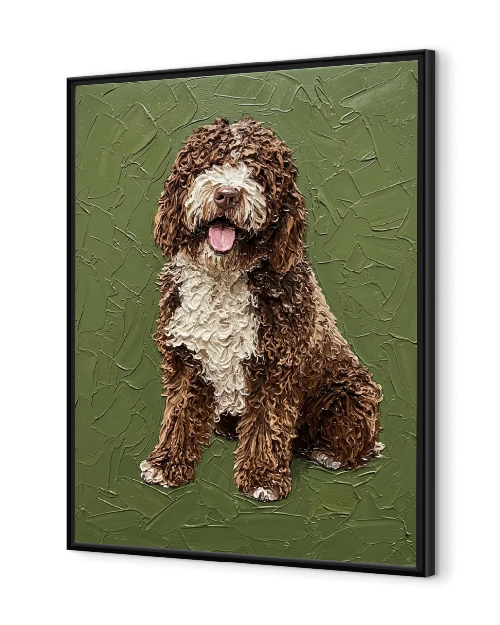 Palette Knife Oil Painting Pet Portrait – Expressive Custom Wall Art