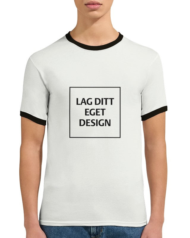 Unisex Ringer T-shirt with Custom Print