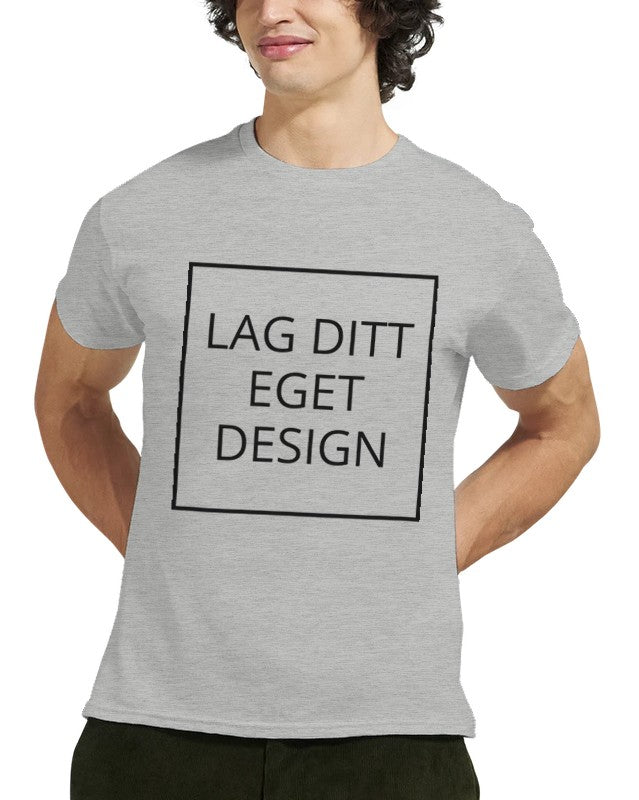 Custom Heavyweight Unisex Crewneck T-Shirt | Design Your Own Print