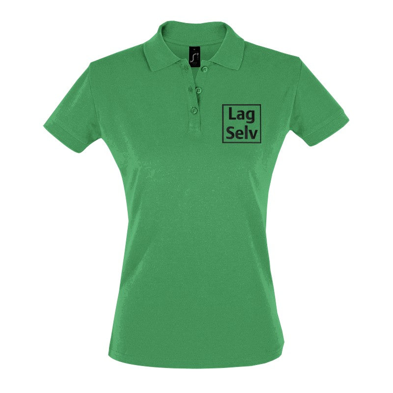 Design your own custom embroidered women's fitted polo shirt