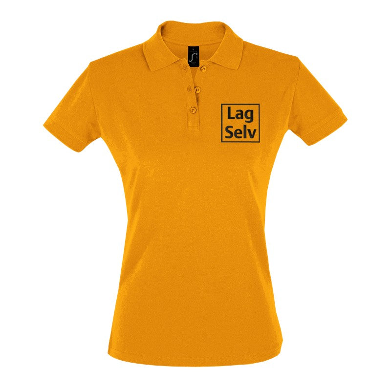 Design your own custom embroidered women's fitted polo shirt