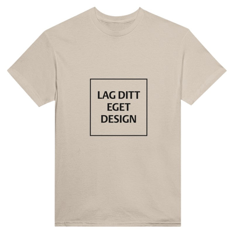 Custom Heavyweight Unisex Crewneck T-Shirt | Design Your Own Print