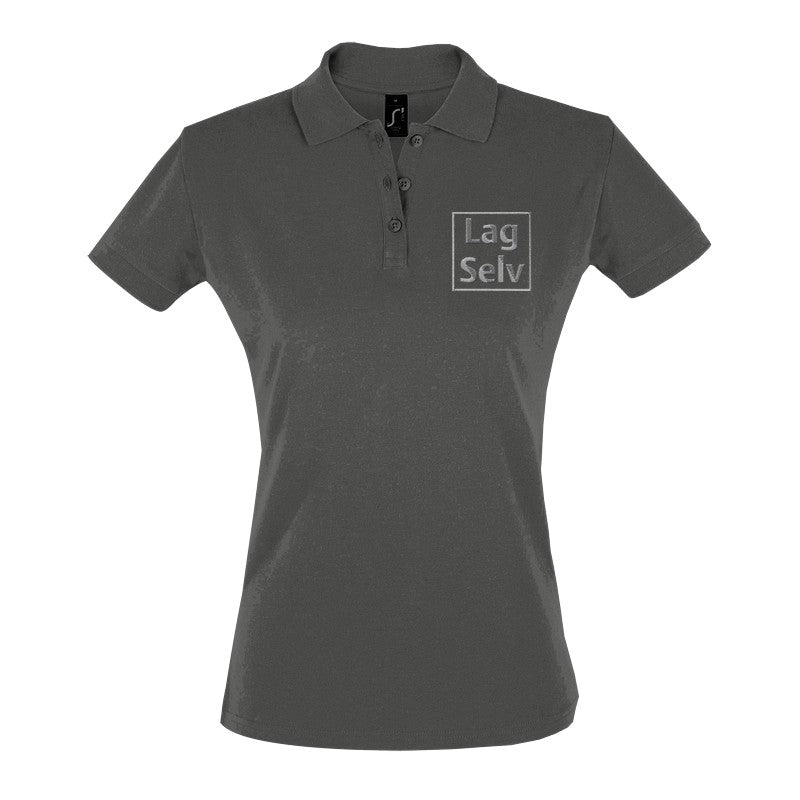 Design your own custom embroidered women's fitted polo shirt