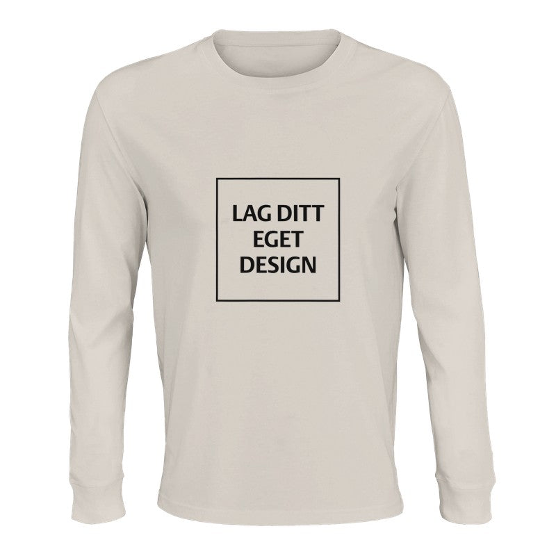 Design Your Own Organic Long Sleeve T-Shirt | Custom Print