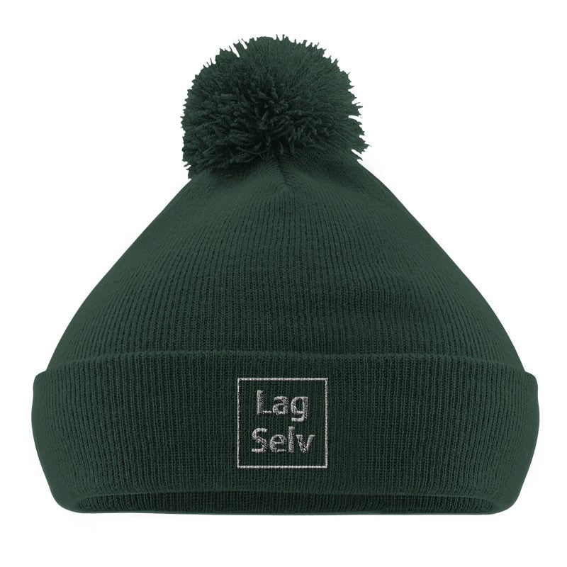 Custom Pom Pom Beanie | Design Your Own with Embroidery