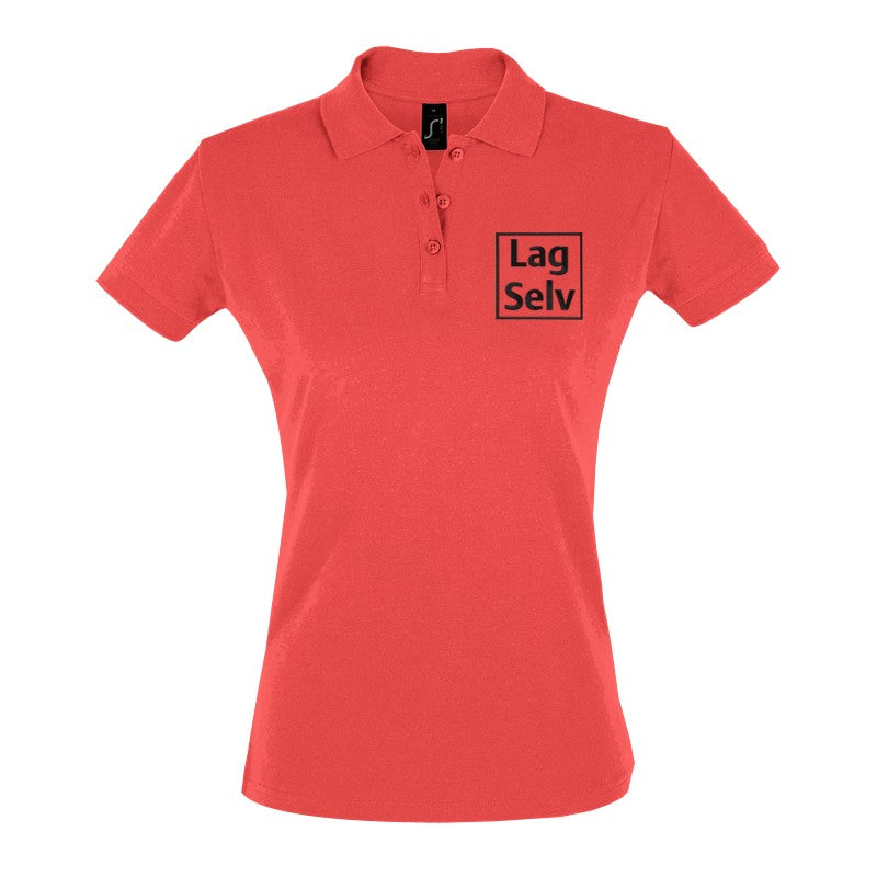 Design your own custom embroidered women's fitted polo shirt