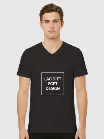 Design Your Own Unisex V-Neck T-Shirt | Custom Print