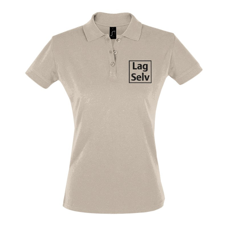 Design your own custom embroidered women's fitted polo shirt