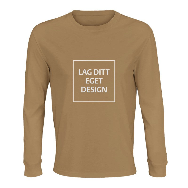 Design Your Own Organic Long Sleeve T-Shirt | Custom Print