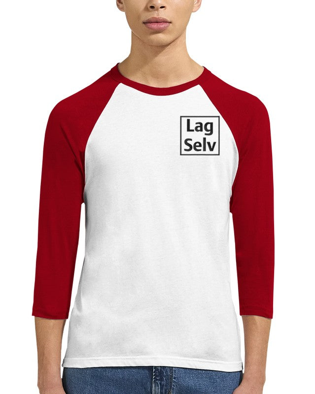 Create Your Own Unisex Raglan 3/4 Sleeve T-Shirt | With Custom Embroidery