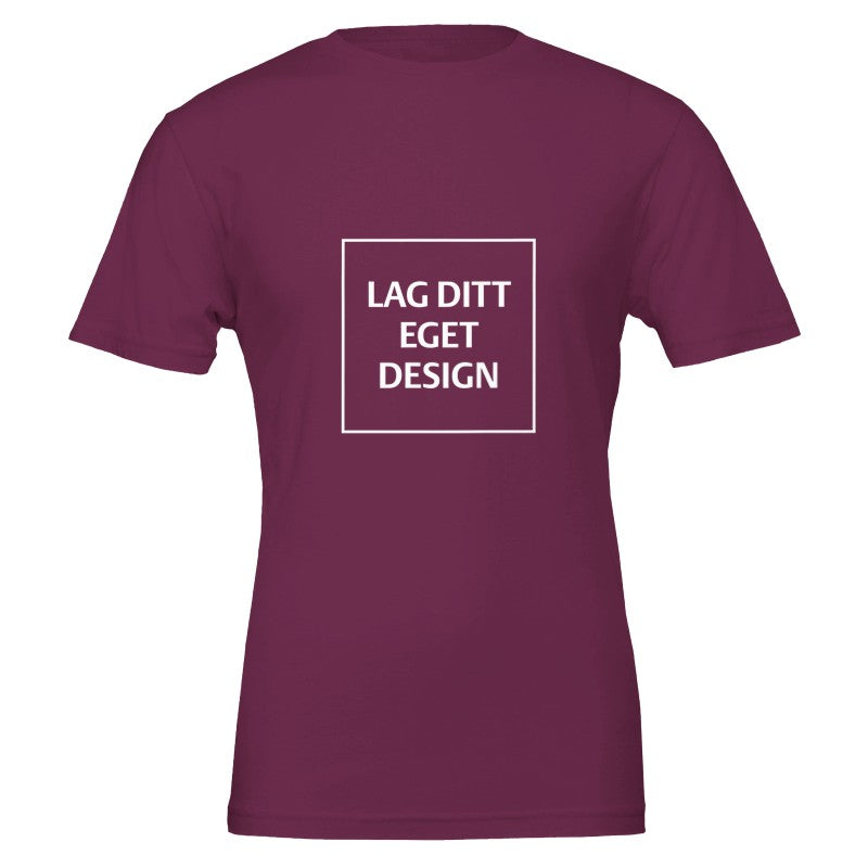 Premium Unisex Crewneck T-Shirt | Design Your Own with Custom Print