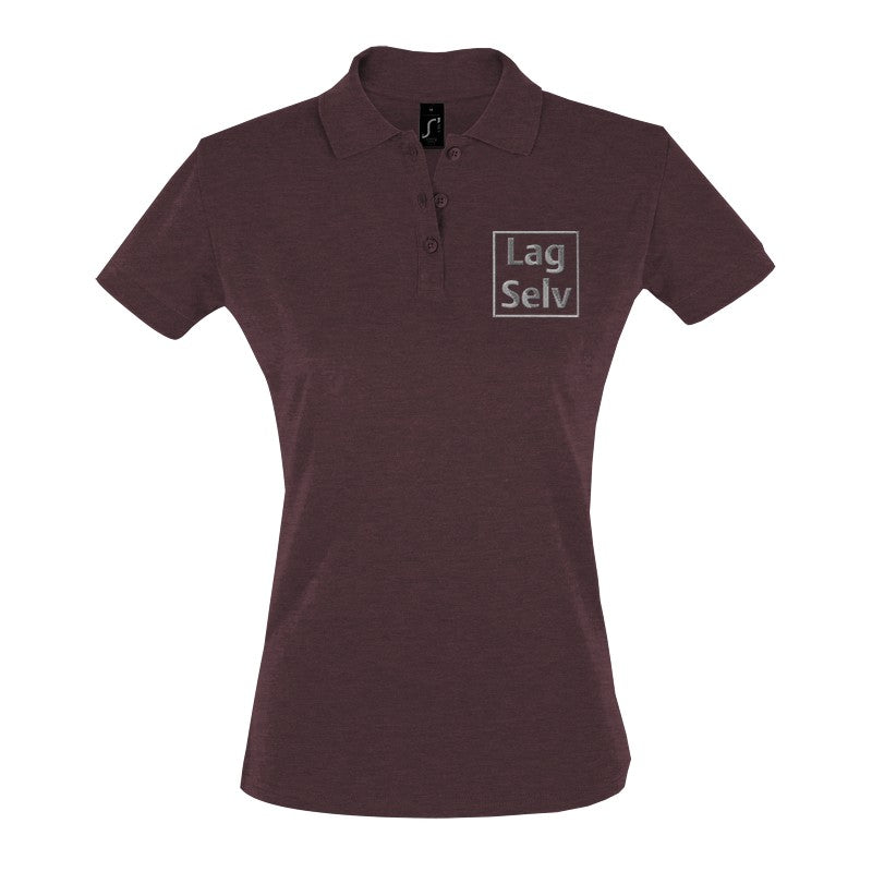 Design your own custom embroidered women's fitted polo shirt