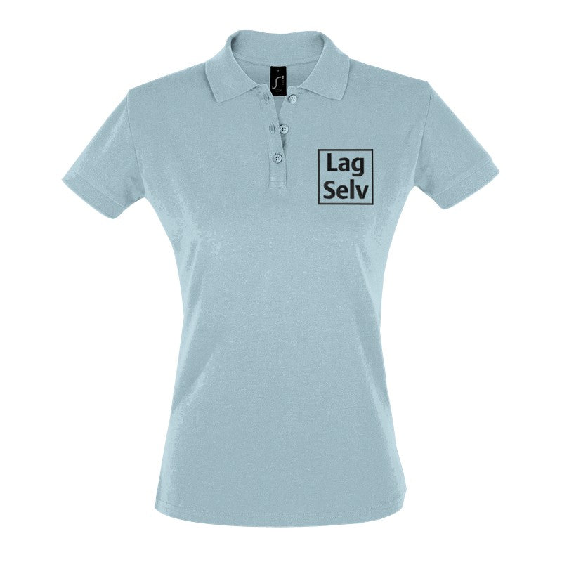 Design your own custom embroidered women's fitted polo shirt