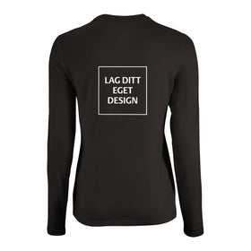 Design Your Own Custom Fitted Long Sleeve T-shirt for Women with Print