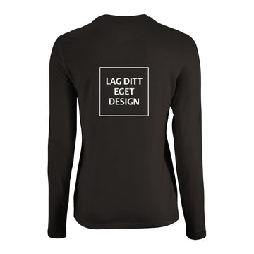 Design Your Own Custom Fitted Long Sleeve T-shirt for Women with Print