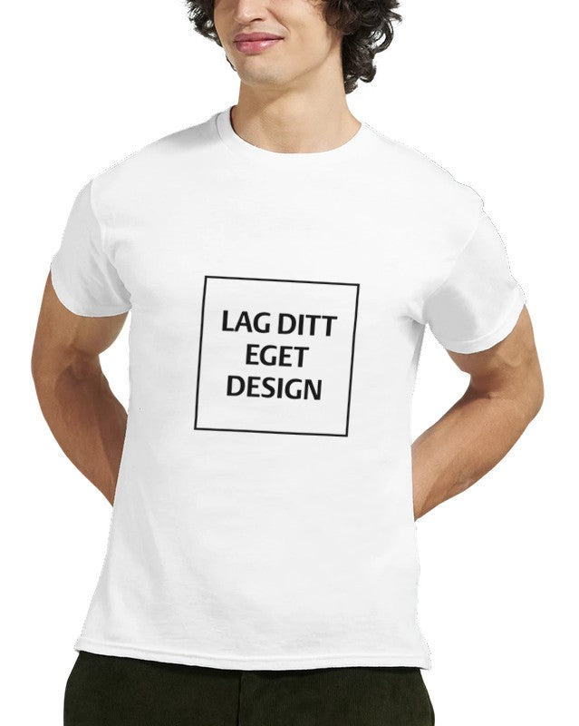 Custom Heavyweight Unisex Crewneck T-Shirt | Design Your Own Print