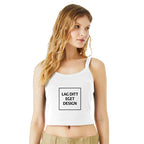 Custom Women's Micro Ribbed Scoop Neck Tank Top | Fitted Top