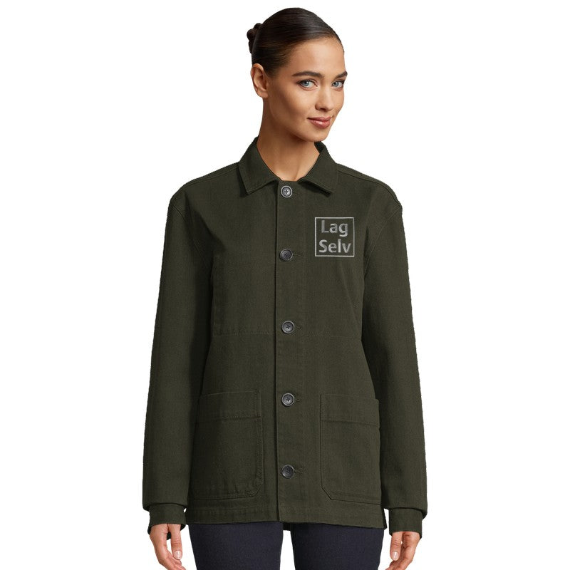 Design Your Own Embroidered Organic Unisex Jacket | Custom Work Jacket