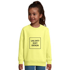 Custom Kids Crewneck Sweatshirt | Recycled Fleece Sweater