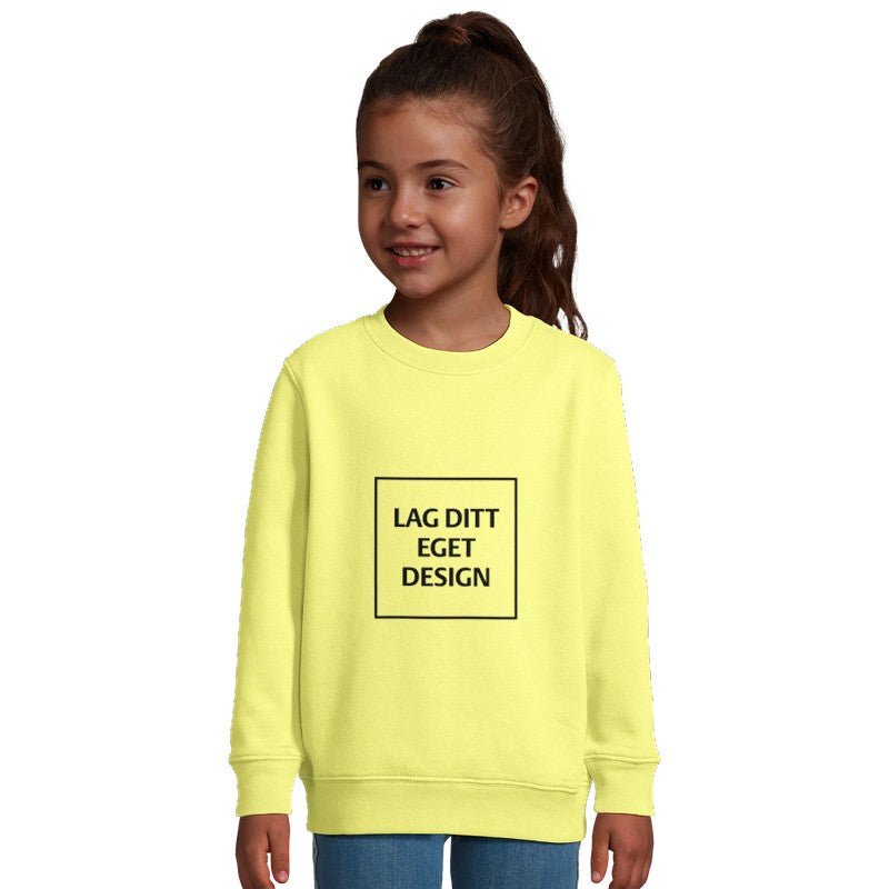 Custom Kids Crewneck Sweatshirt | Recycled Fleece Sweater