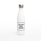 White Stainless Steel Water Bottle | Custom Print