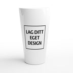 White Latte Ceramic Mug | Custom Print