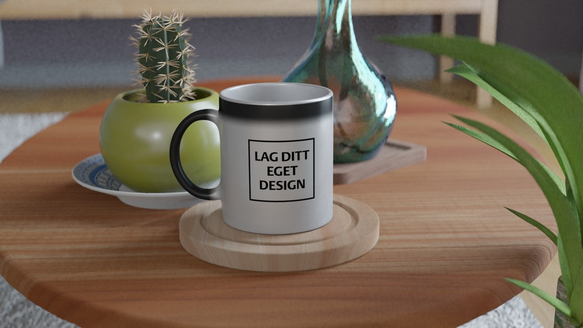 Magic Ceramic Mug 11oz Blank Black | Design Your Own