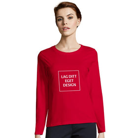 Design Your Own Custom Fitted Long Sleeve T-shirt for Women with Print