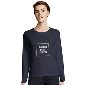 Design Your Own Custom Fitted Long Sleeve T-shirt for Women with Print